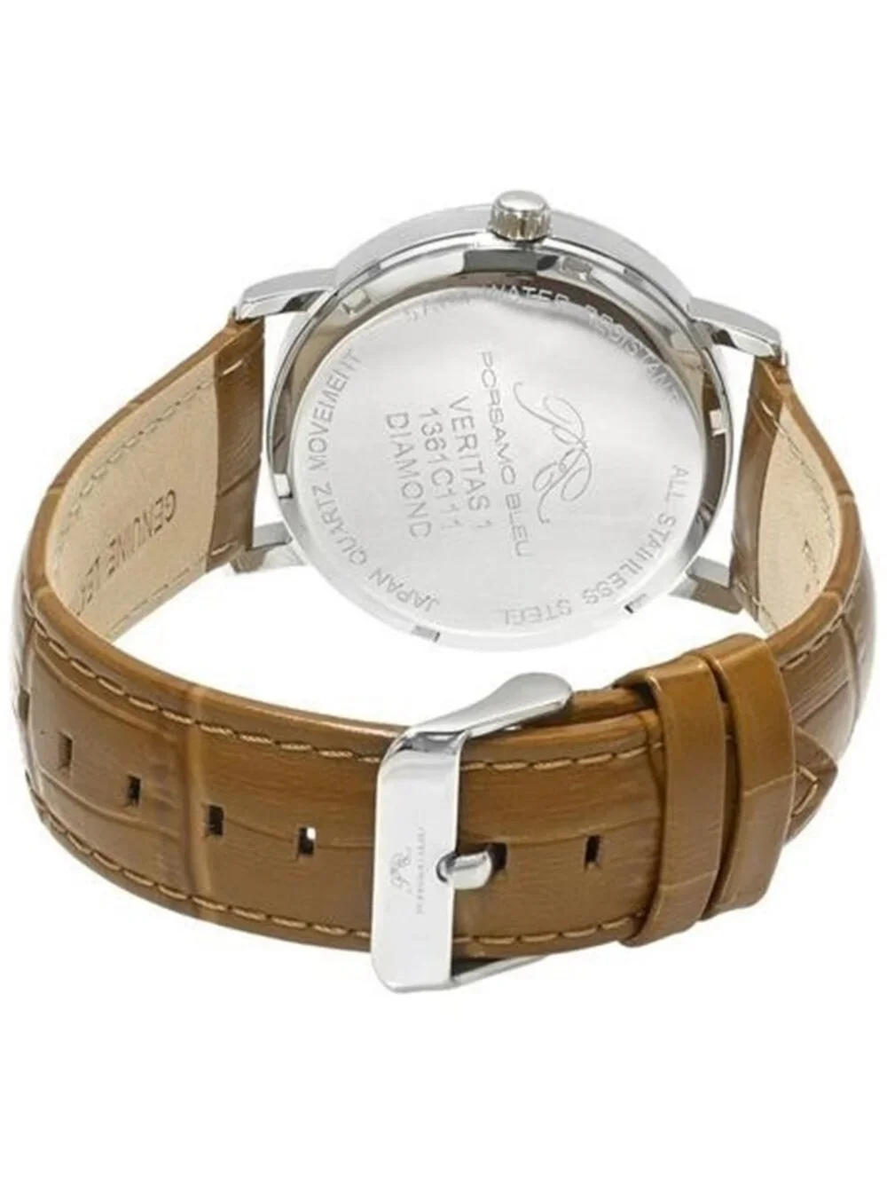 NWT Porsamo Bleu Veritas 1 Quartz White Dial Men's Watch